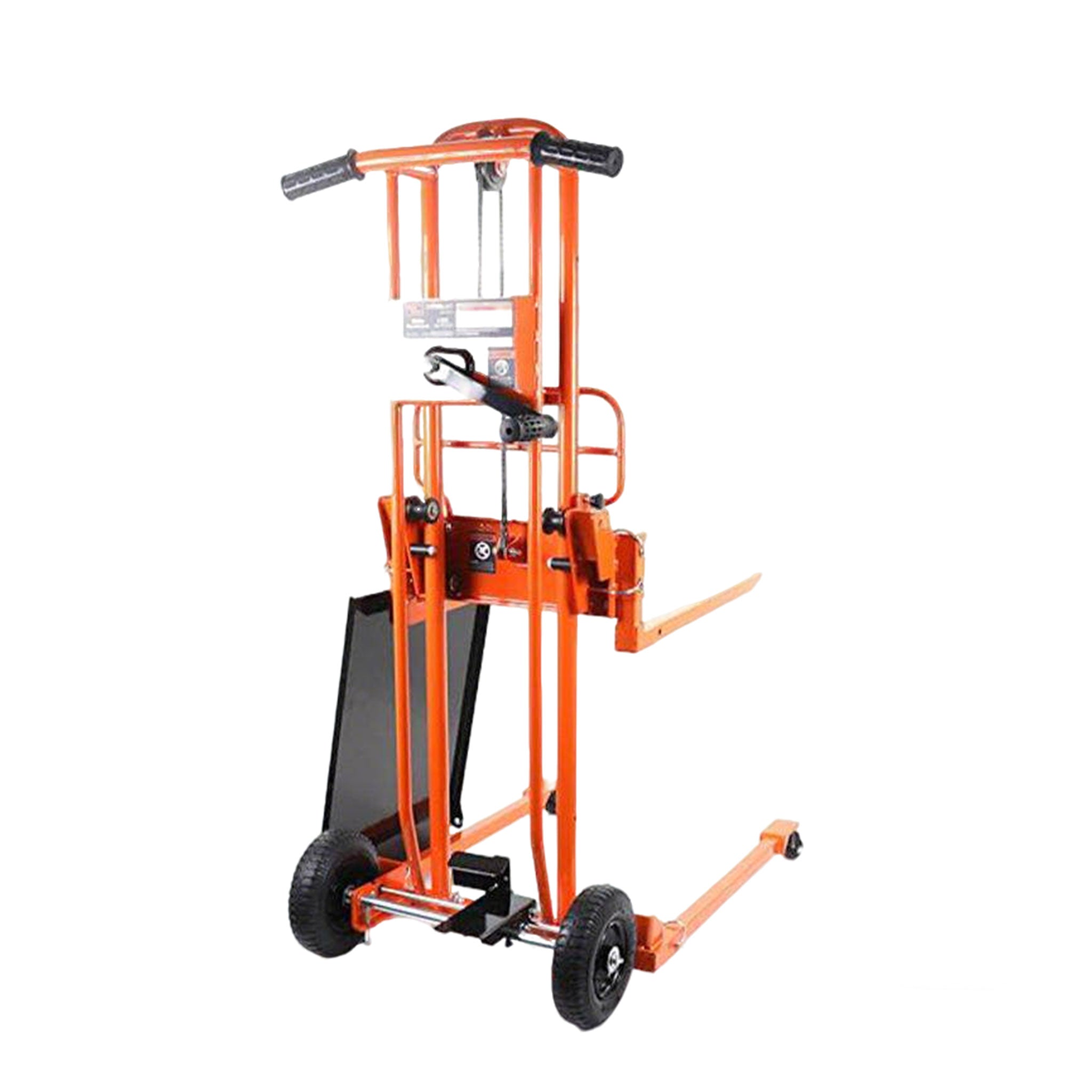 NovaFORKLIFT Winch Stacker | 440 lbs Capacity, Warehouse Lift
