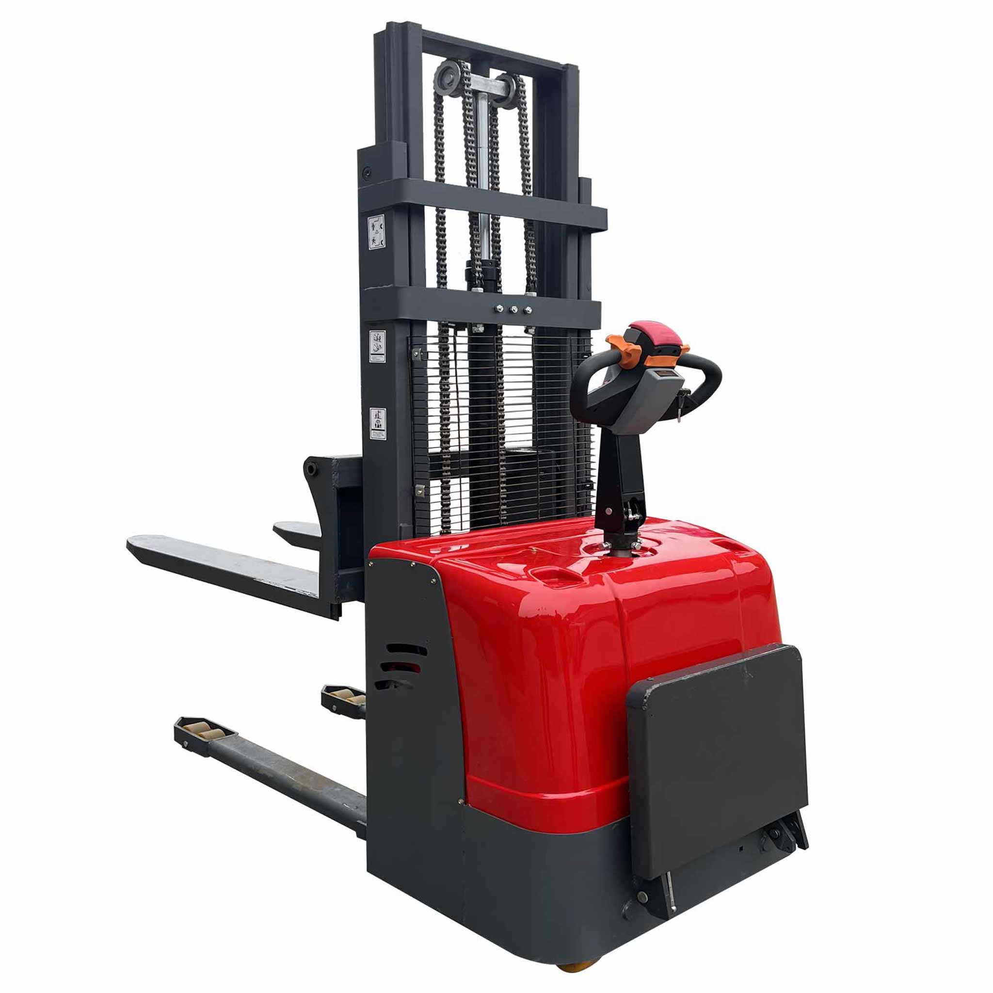 NovaFORKLIFT 5500lb electric stacker  Station driving electric stacker truck is suitable for warehouse logistics material handling