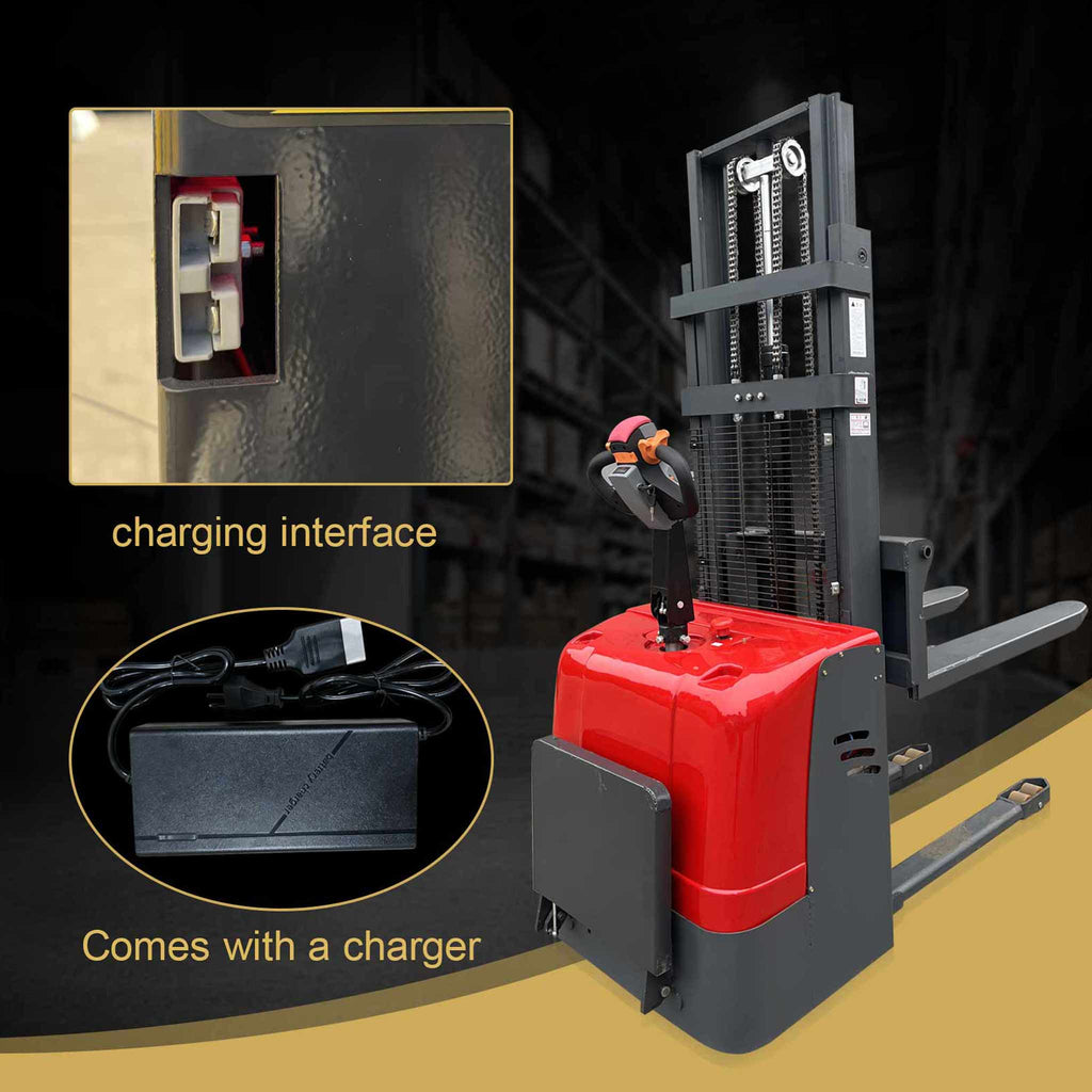 NovaFORKLIFT 2200 pound fully electric station for driving, stacking high vehicles, narrow channels, suitable for electric stacker cranes, suitable for logistics warehouses, etc