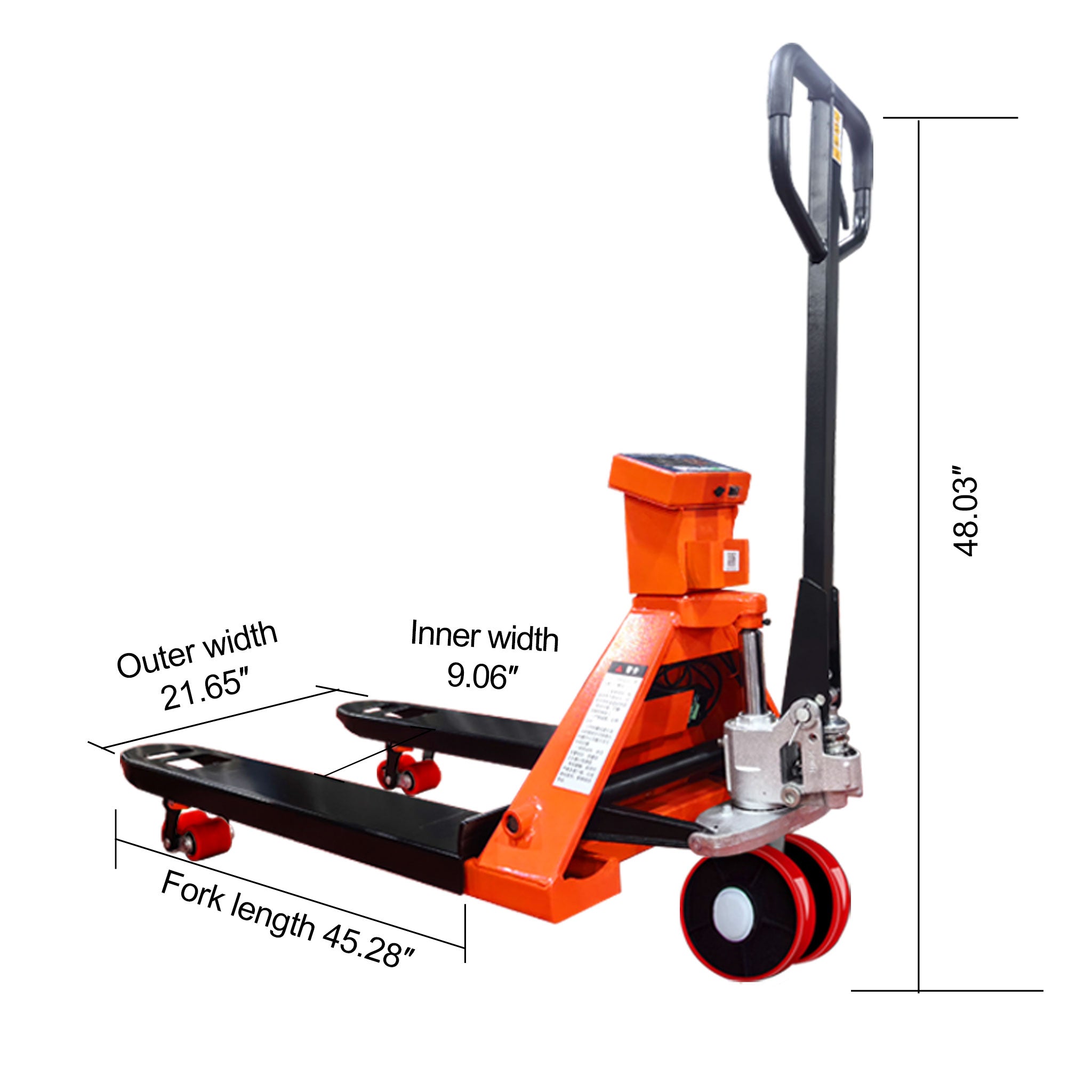 NovaFORKLIFT 2600 lbs Weighing Pallet Truck  Digital Scale Hand Pallet Jack with LCD Display
