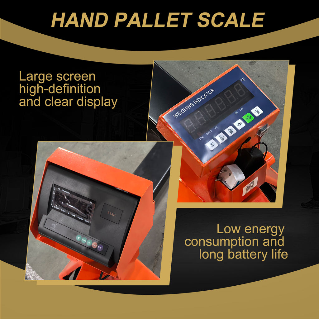 NovaFORKLIFT Weighing Pallet Truck 2200 pound  Heavy Duty Scale Pallet Jack with Digital Display