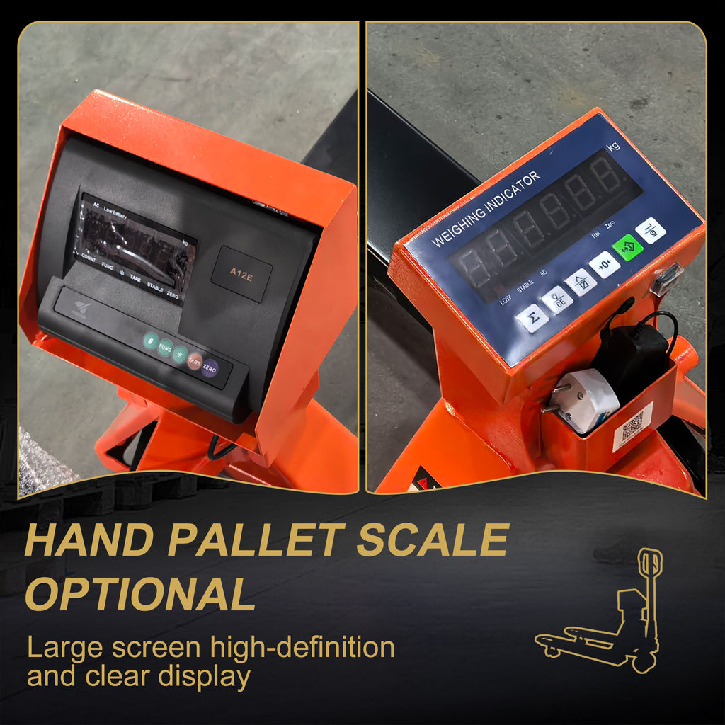 NovaFORKLIFT 2600 lbs Weighing Pallet Truck  Digital Scale Hand Pallet Jack with LCD Display