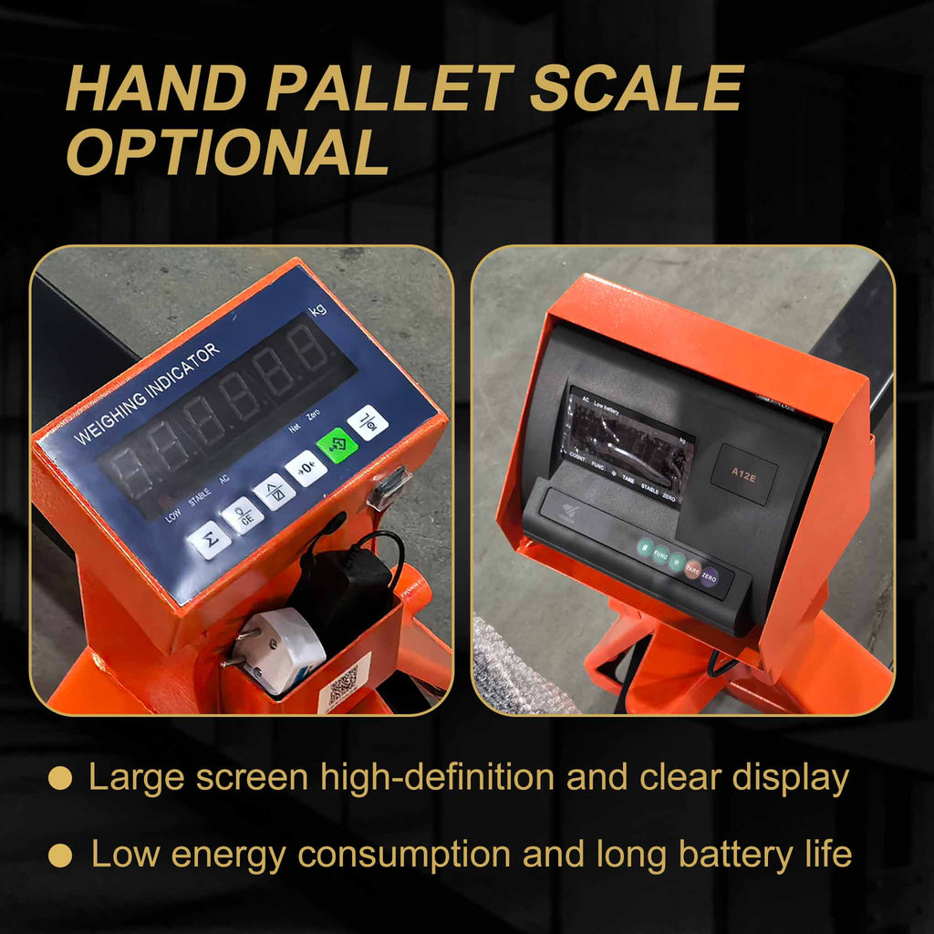 NovaFORKLIFT 6600 lbs Weighing Pallet Truck Heavy-Duty Digital Scale Hand Pallet Jack with LCD Display