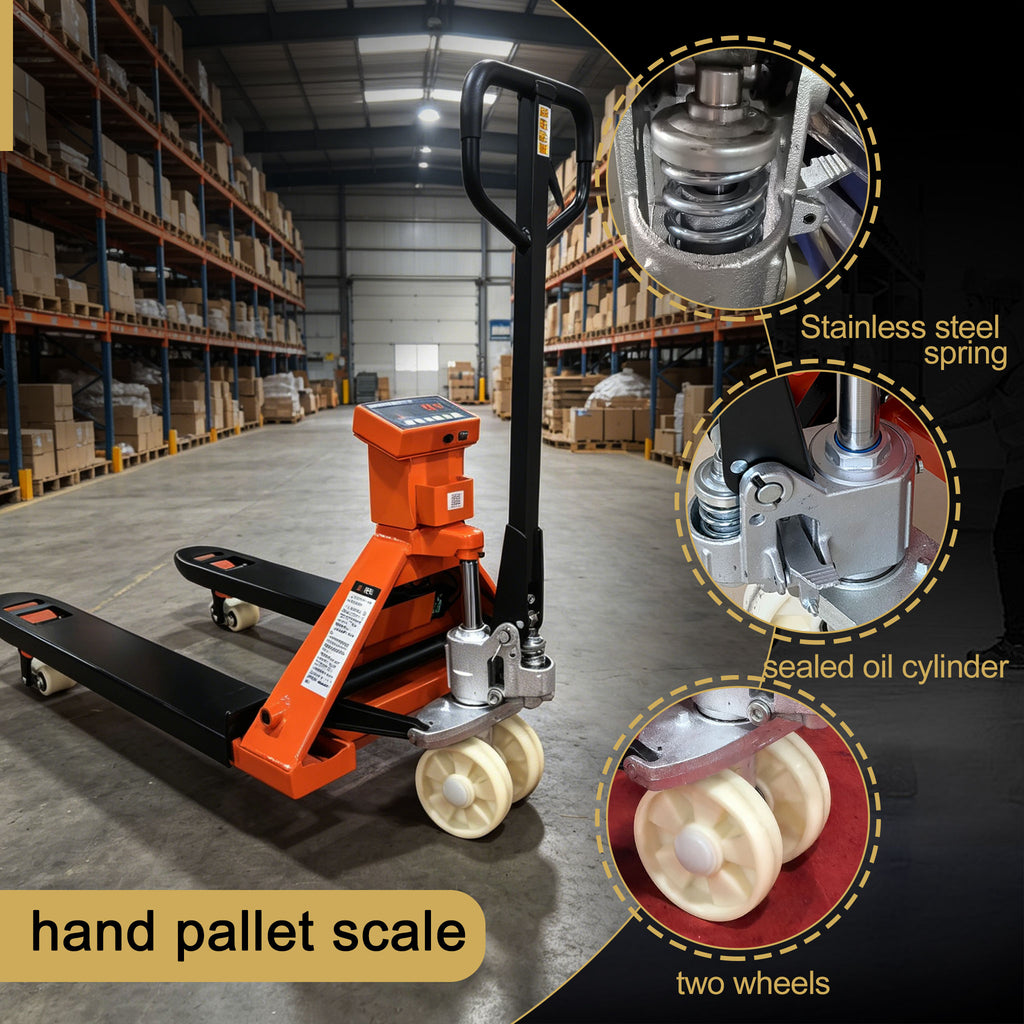 NovaFORKLIFT Weighing Pallet Truck 2200 pound  Heavy Duty Scale Pallet Jack with Digital Display