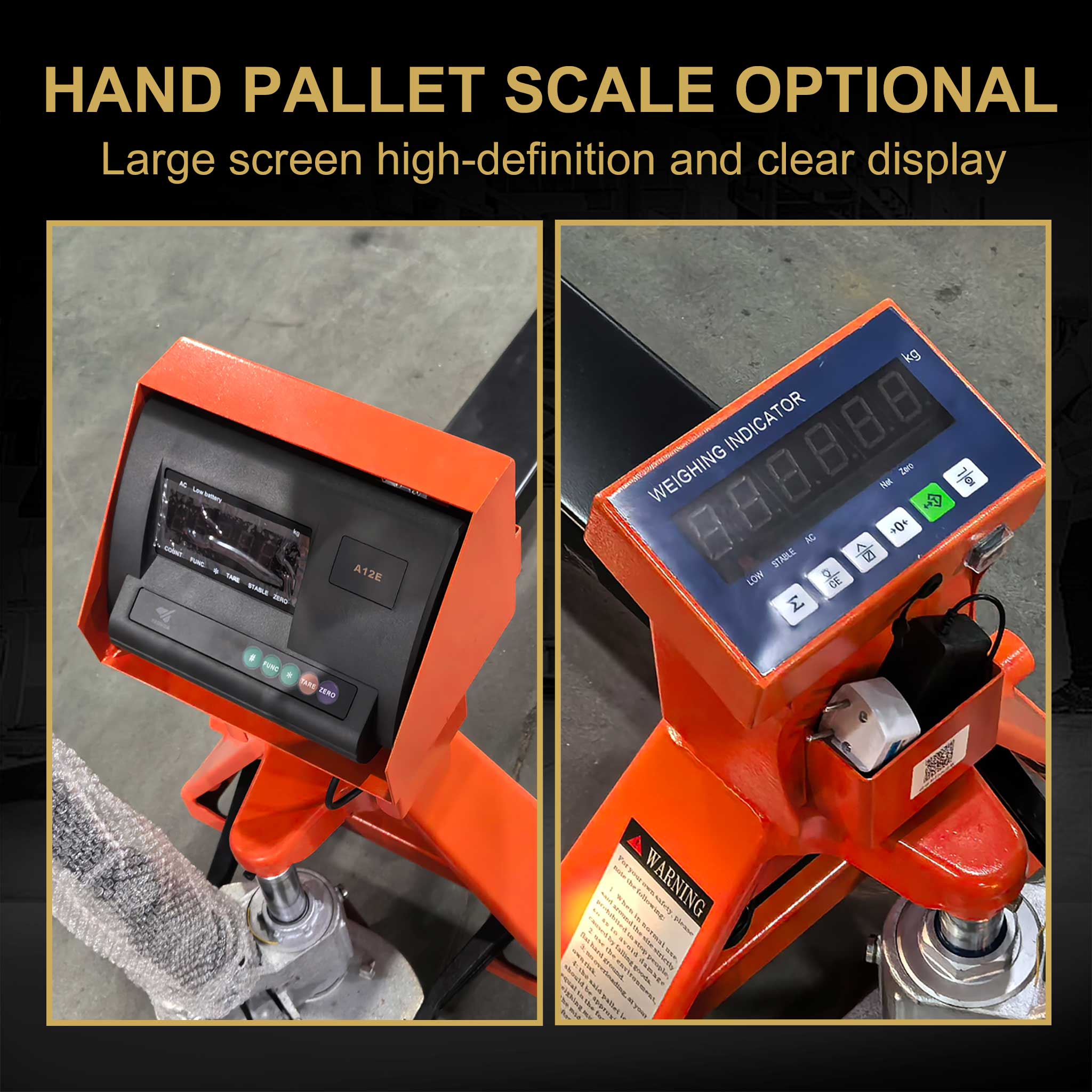 NovaFORKLIFT NovaFORKLIFT 4400 lbs Weighing Pallet Truck  Digital Scale Hand Pallet Jack with LCD Display