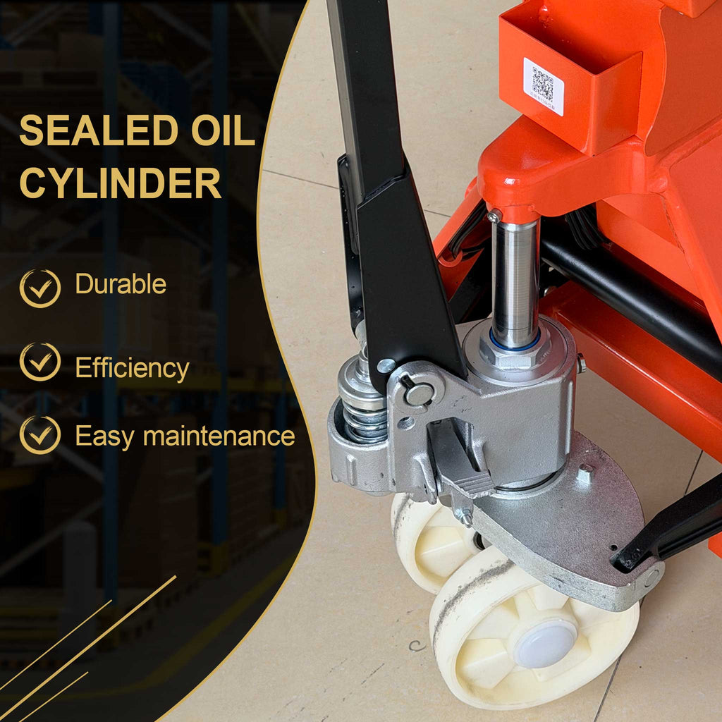 NovaFORKLIFT 5500 lbs Weighing Pallet Truck Heavy-Duty Digital Scale Hand Pallet Jack with LCD Display