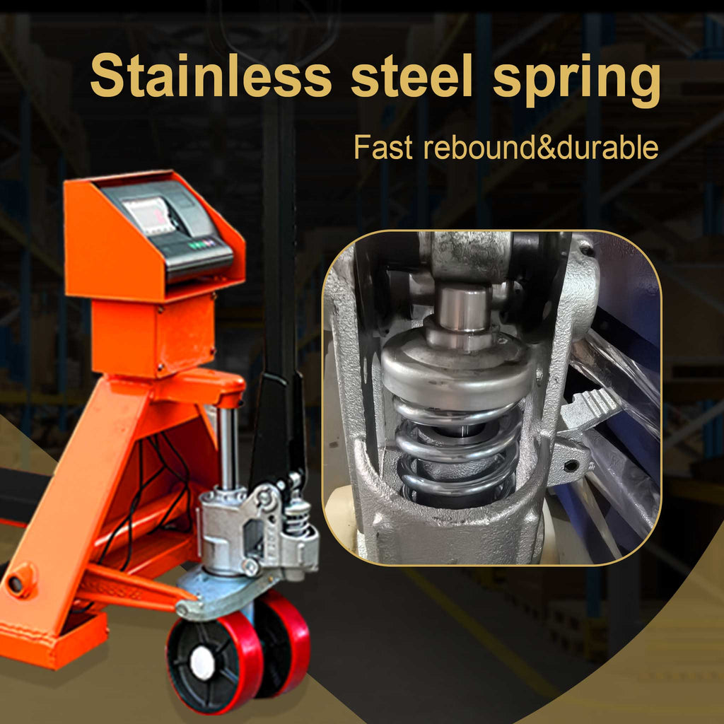 NovaFORKLIFT 5500 lbs Weighing Pallet Truck Heavy-Duty Digital Scale Hand Pallet Jack with LCD Display