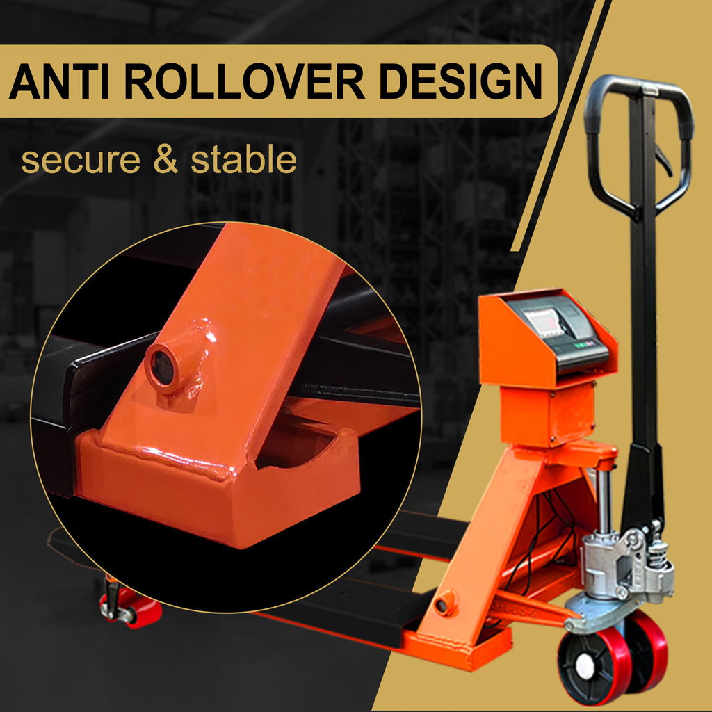 NovaFORKLIFT Weighing Pallet Truck 2200 pound  Heavy Duty Scale Pallet Jack with Digital Display