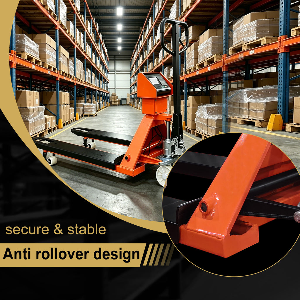 NovaFORKLIFT 2600 lbs Weighing Pallet Truck  Digital Scale Hand Pallet Jack with LCD Display