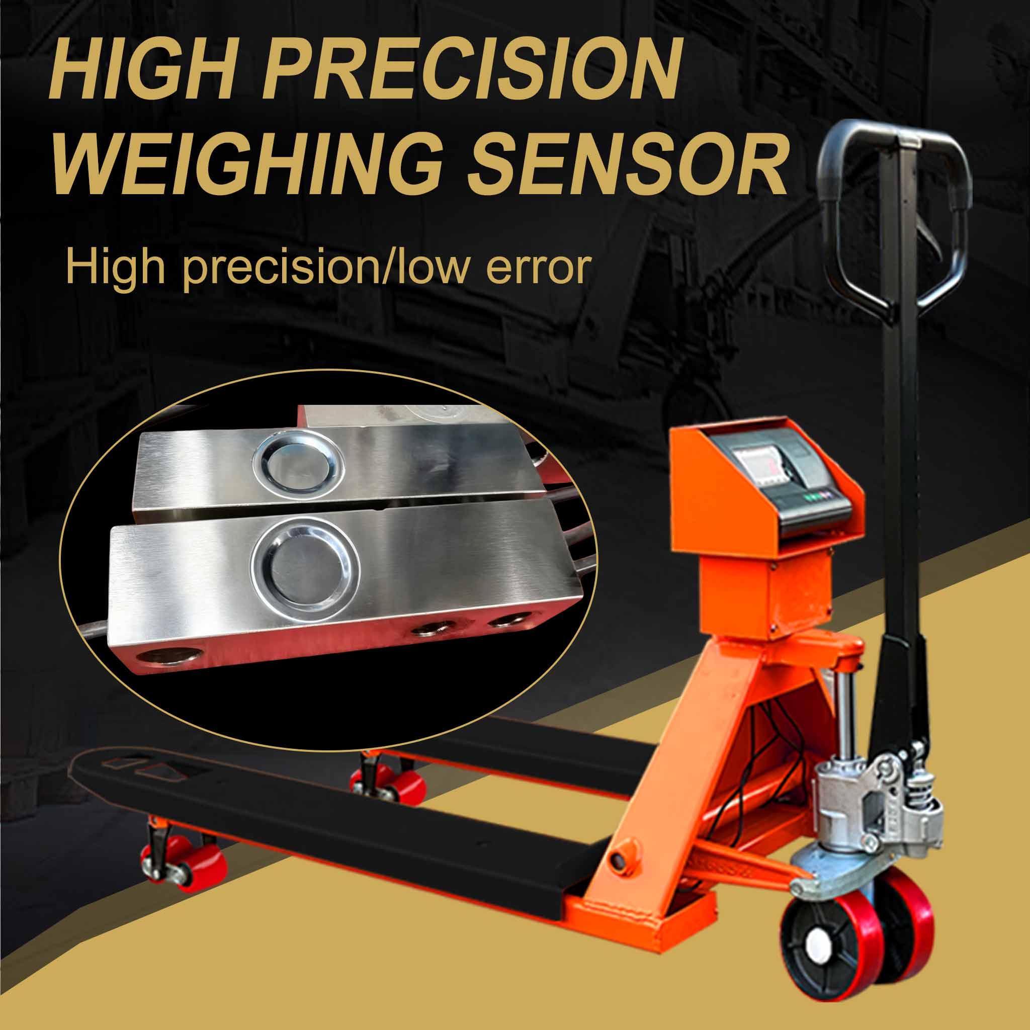 NovaFORKLIFT 6600 lbs Weighing Pallet Truck Heavy-Duty Digital Scale Hand Pallet Jack with LCD Display