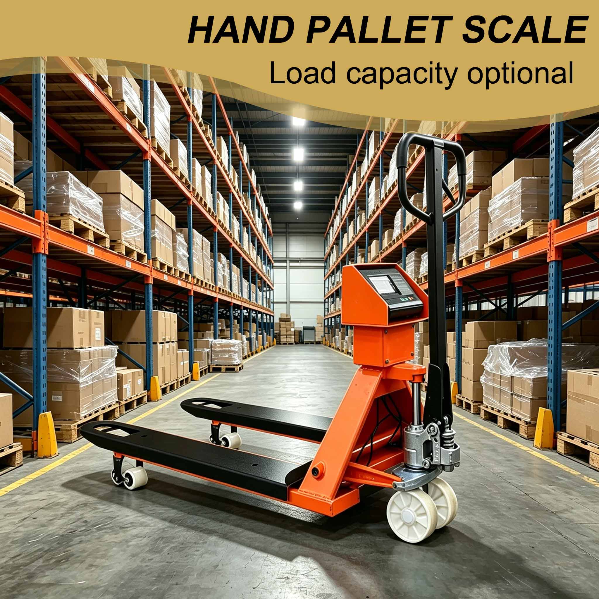 NovaFORKLIFT 6600 lbs Weighing Pallet Truck Heavy-Duty Digital Scale Hand Pallet Jack with LCD Display