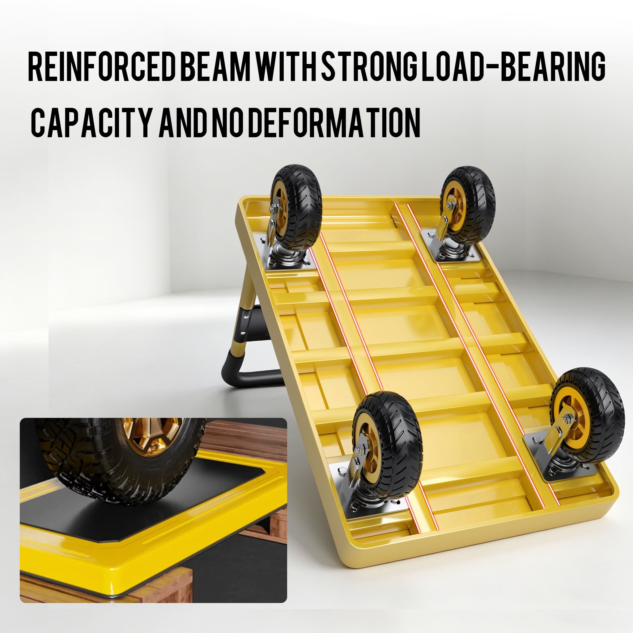 NOVAFKORKLIFT Foldable Multifunctional Small Cart for Household, Commercial, and Industrial Use. Foldable Portable Cart, suitable for various occasions such as warehouses, distribution centers, workshops, garages, large retail stores, and hypermarkets.