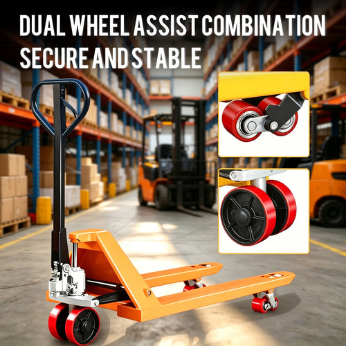 NOVAFORKLIFT 4410lbs Pallet Truck Hydraulic Nylon/Rubber Wheels Warehouse