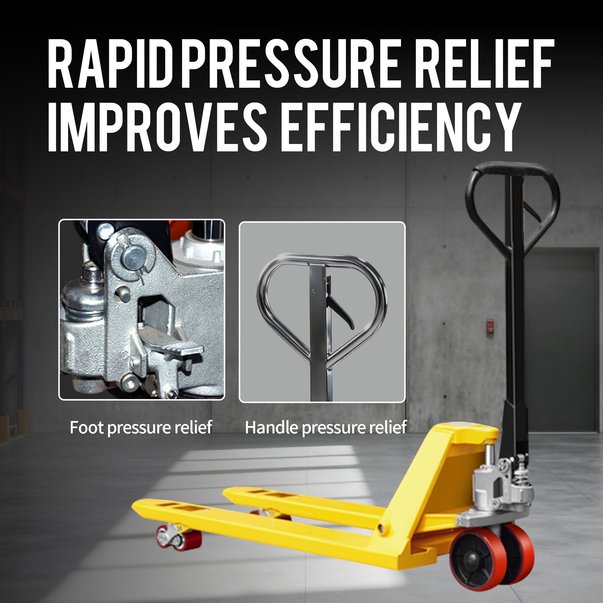 NOVAFORKLIFT warehouse industrial heavy-duty 11000lbs manual pallet truck hand pallet jack hydraulic manual forklift suitable for factory distribution center logistics transportation center