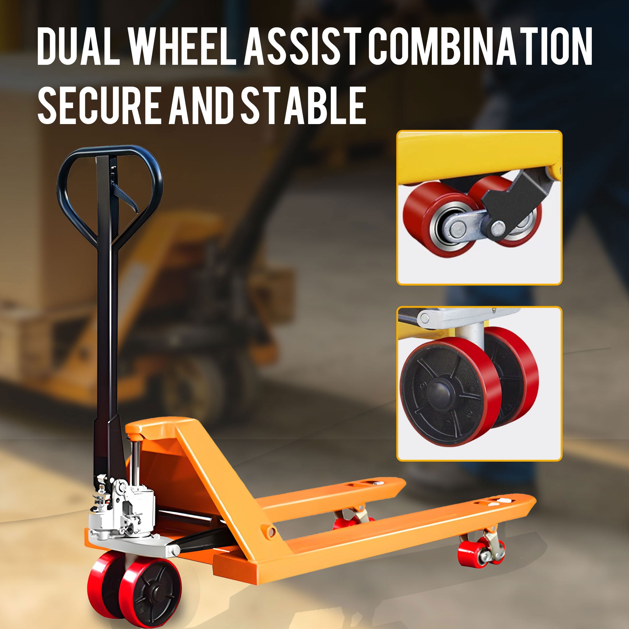 NOVAFORKLIFT 5500lbs Manual Pallet Truck Industrial Warehouse Handling