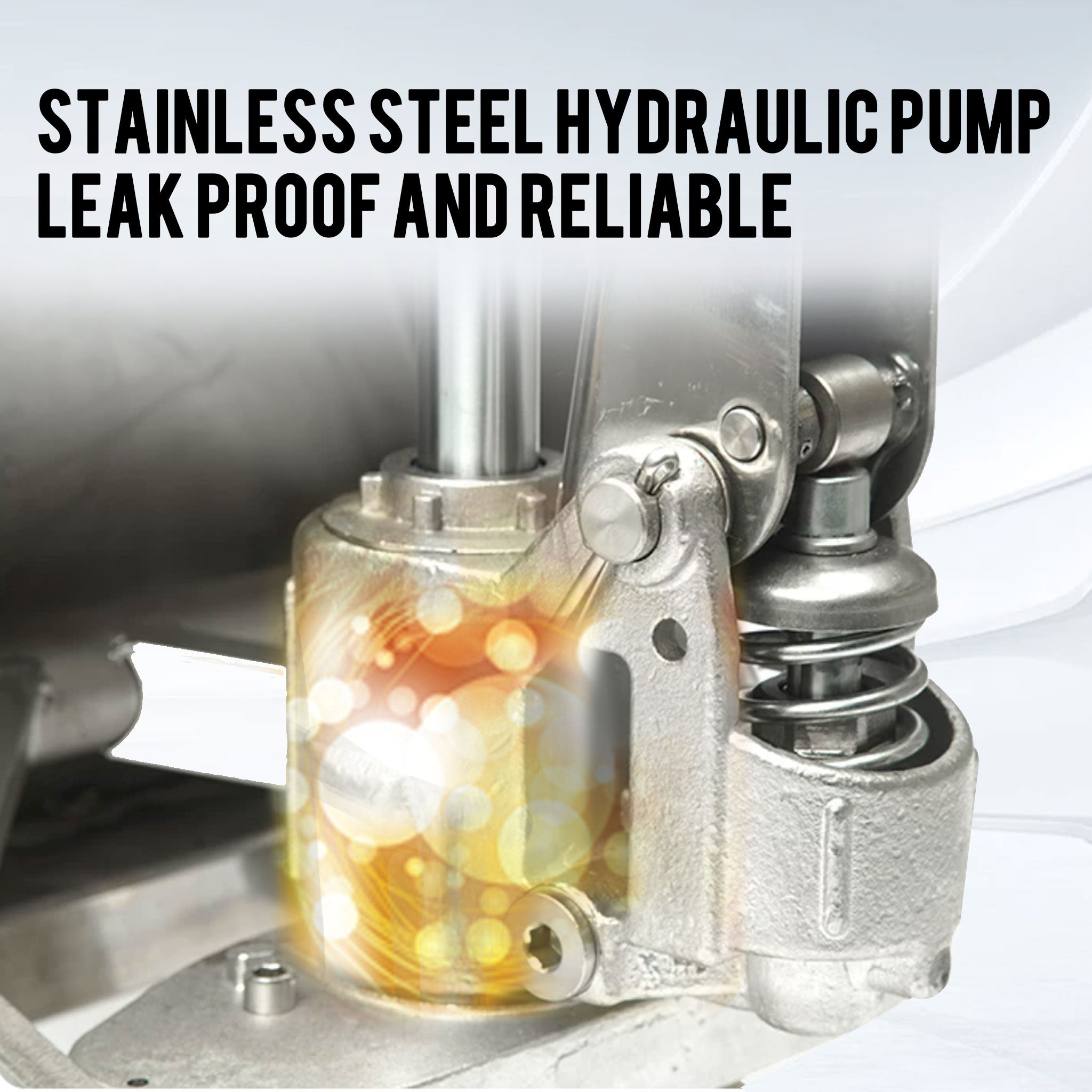 NOVAFORKLIFT 5500 pound stainless steel hand pallet jack, Heavy Duty Hydraulic Manual Truck, corrosion-resistant and rust proof, suitable for cold storage and refrigerated warehouses, commercial kitchens, and catering industries