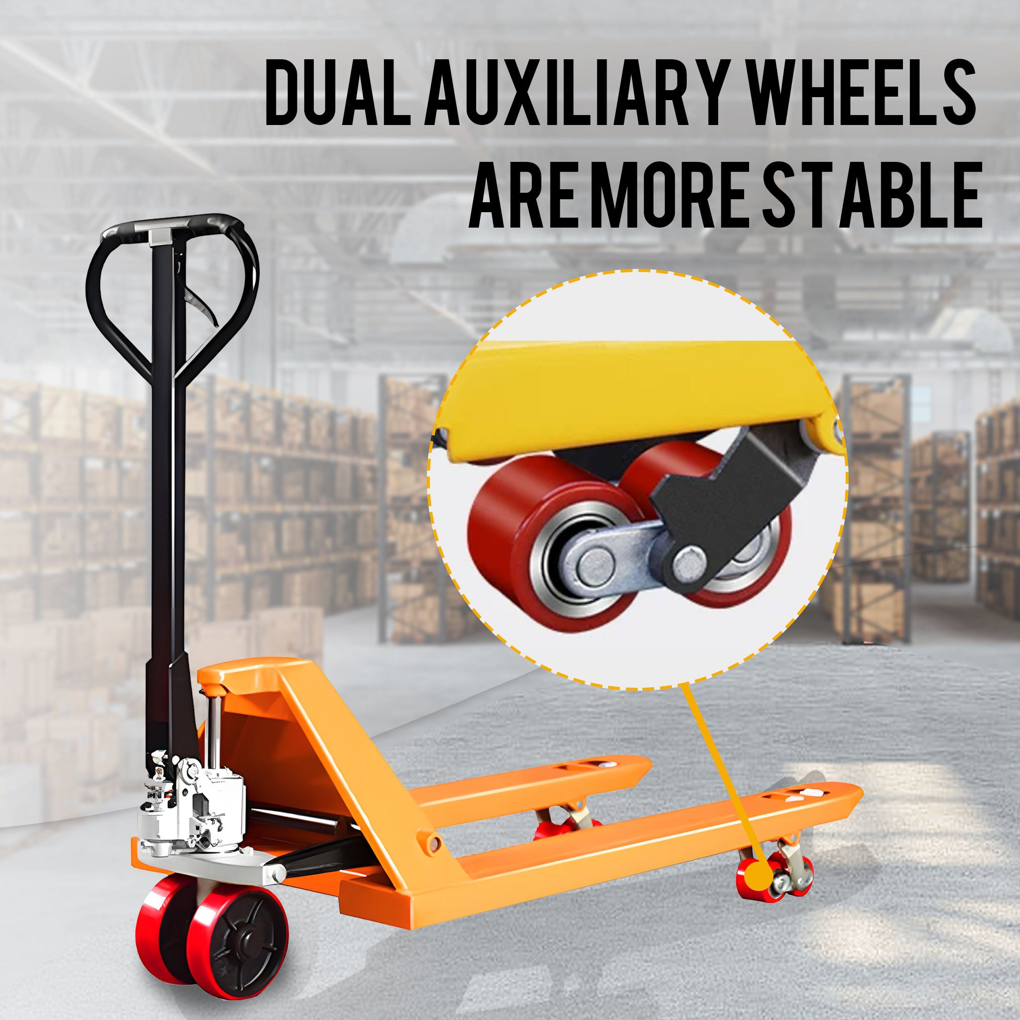 NOVAFORKLIFT warehouse industrial heavy-duty 11000lbs manual pallet truck hand pallet jack hydraulic manual forklift suitable for factory distribution center logistics transportation center