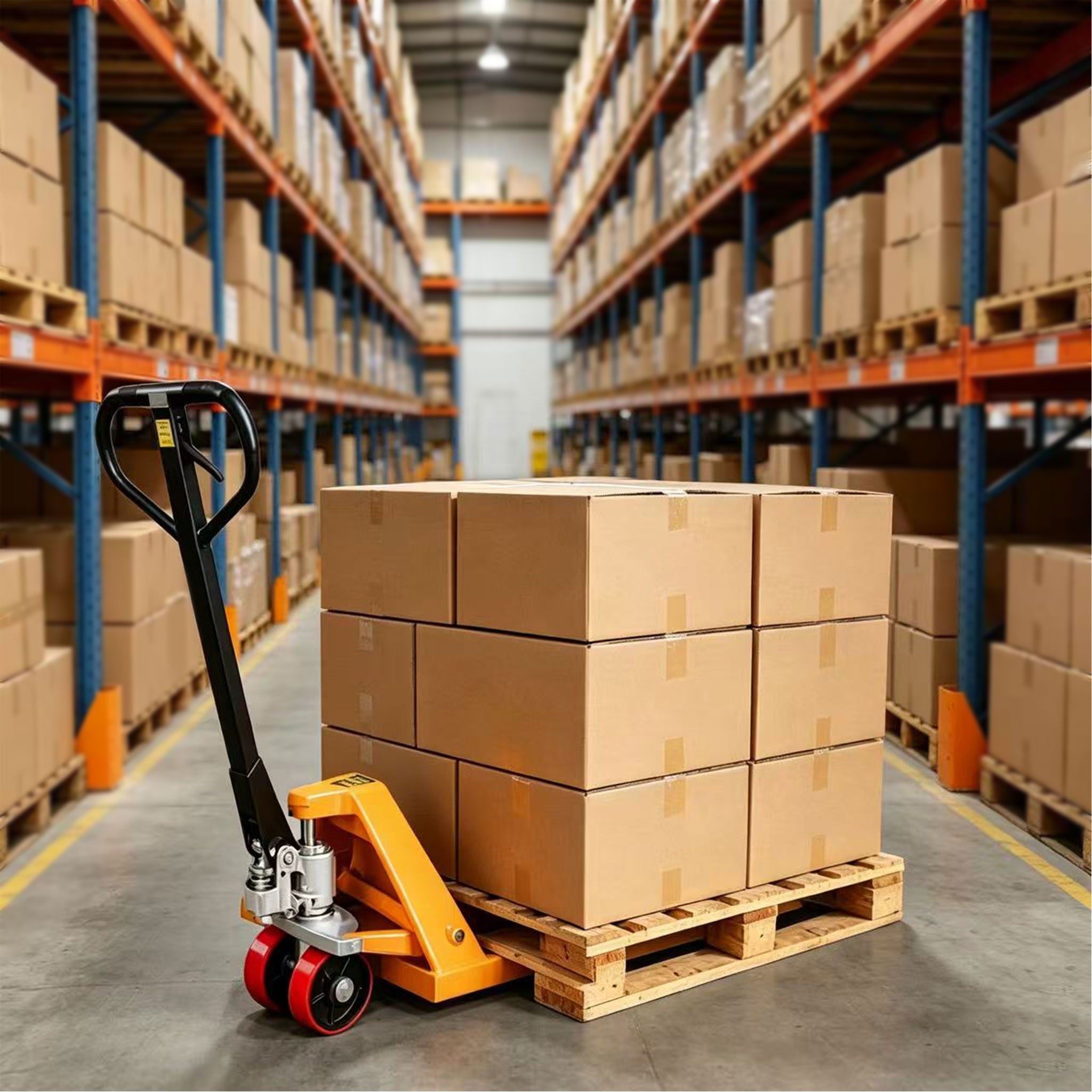 NovaFORKLIFT manual pallet truck 6600-pound hydraulic handcart wholesale hand pallet jack heavy-duty hydraulic pallet truck suitable for industrial warehouse material handling use