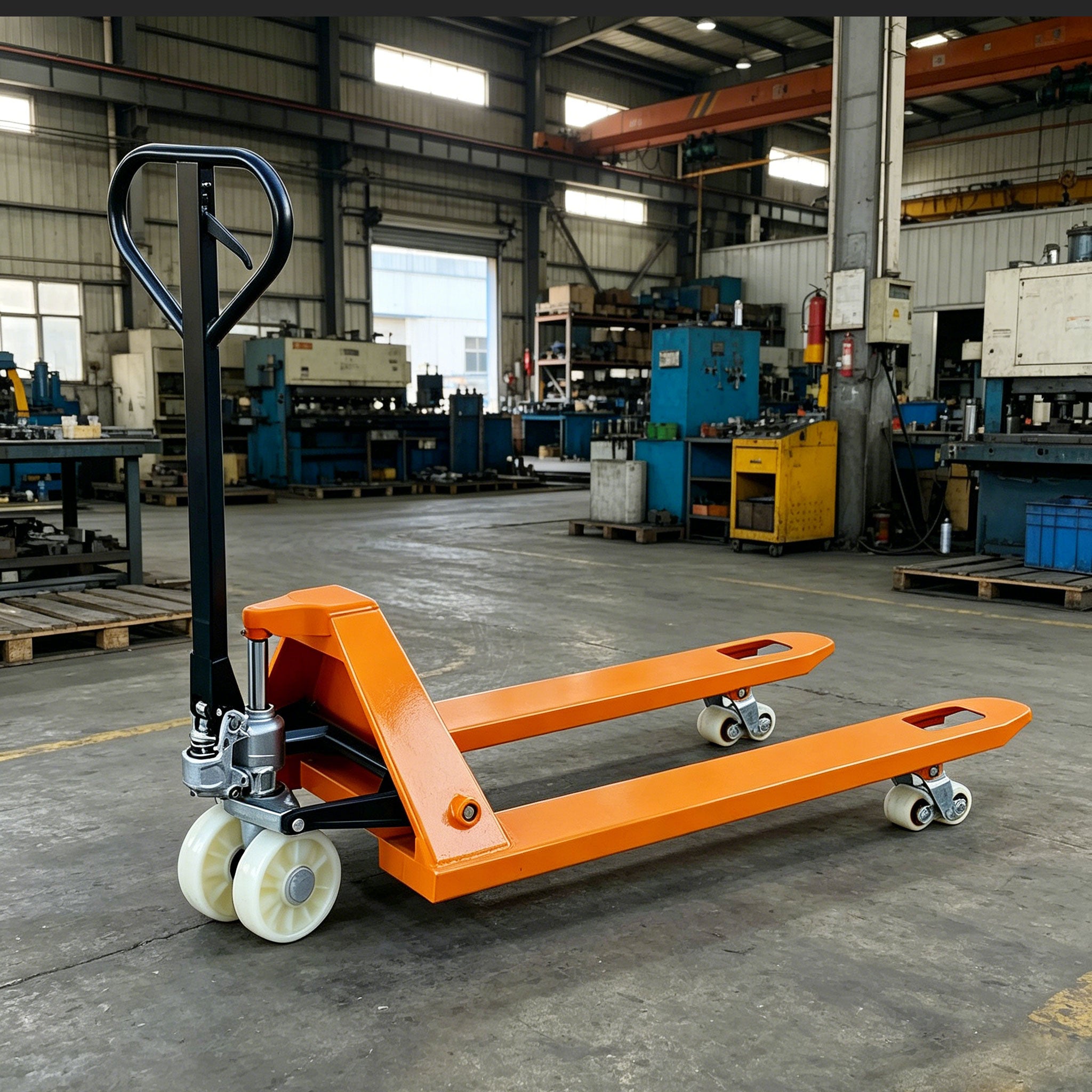 NOVAFORKLIFT 4410lbs Manual Pallet Truck, Manual Hydraulic Pallet Jack with Nylon and Rubber Wheels, Suitable for Warehouse Transport and Material Handling