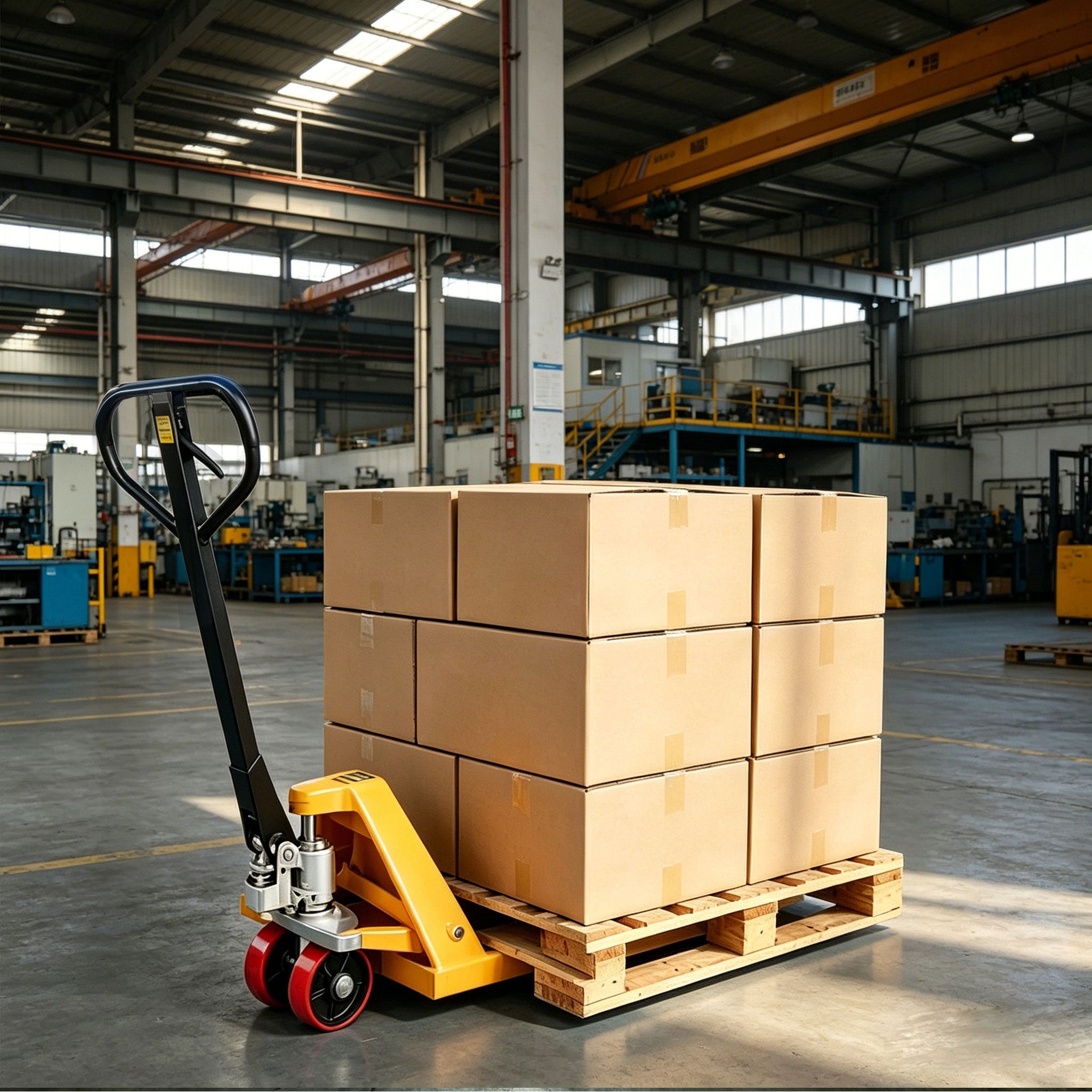 NOVAFORKLIFT 4410lbs Manual Pallet Truck, Manual Hydraulic Pallet Jack with Nylon and Rubber Wheels, Suitable for Warehouse Transport and Material Handling