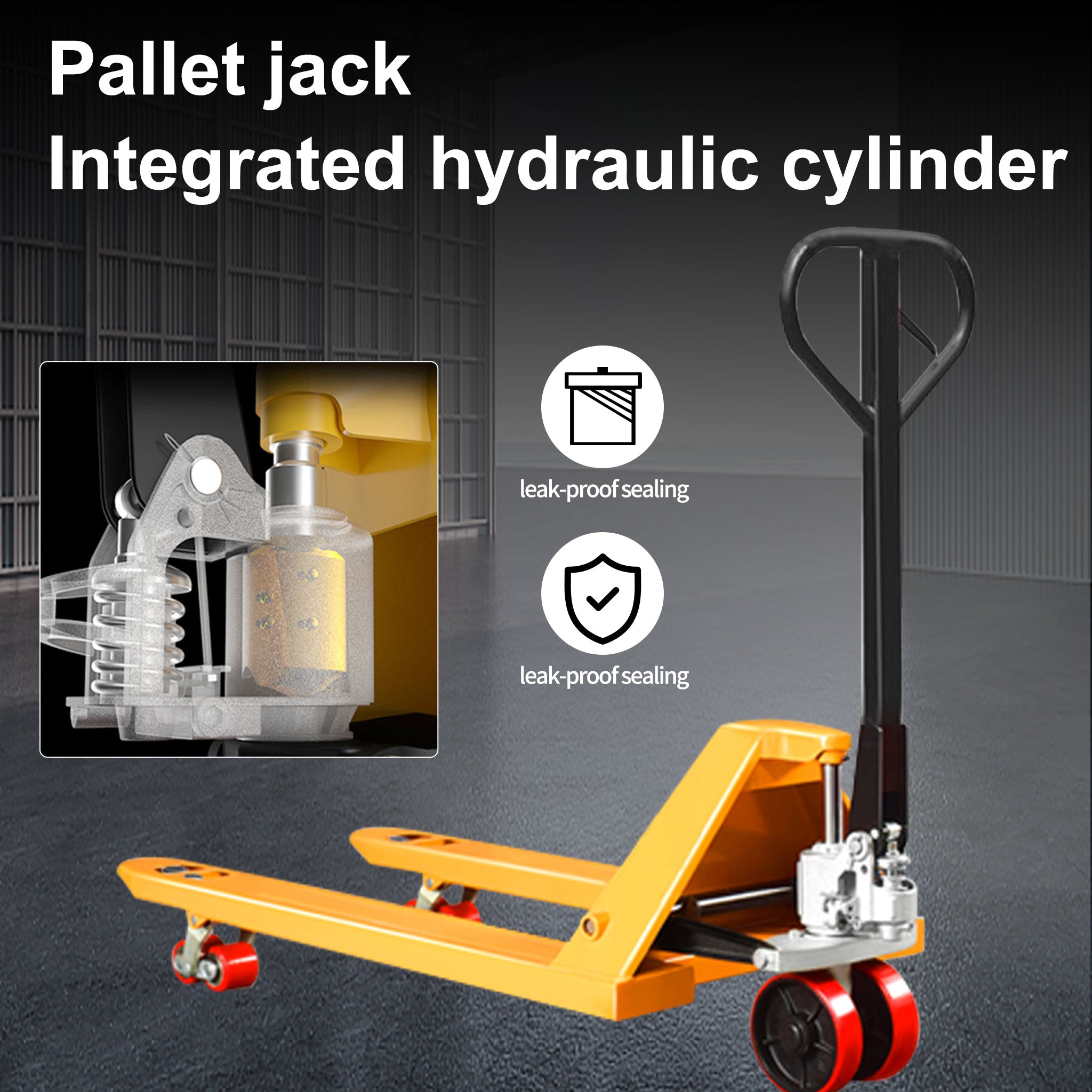 NovaFORKLIFT 6600lb Heavy-Duty Manual Pallet Jack for Warehouse Industrial Use