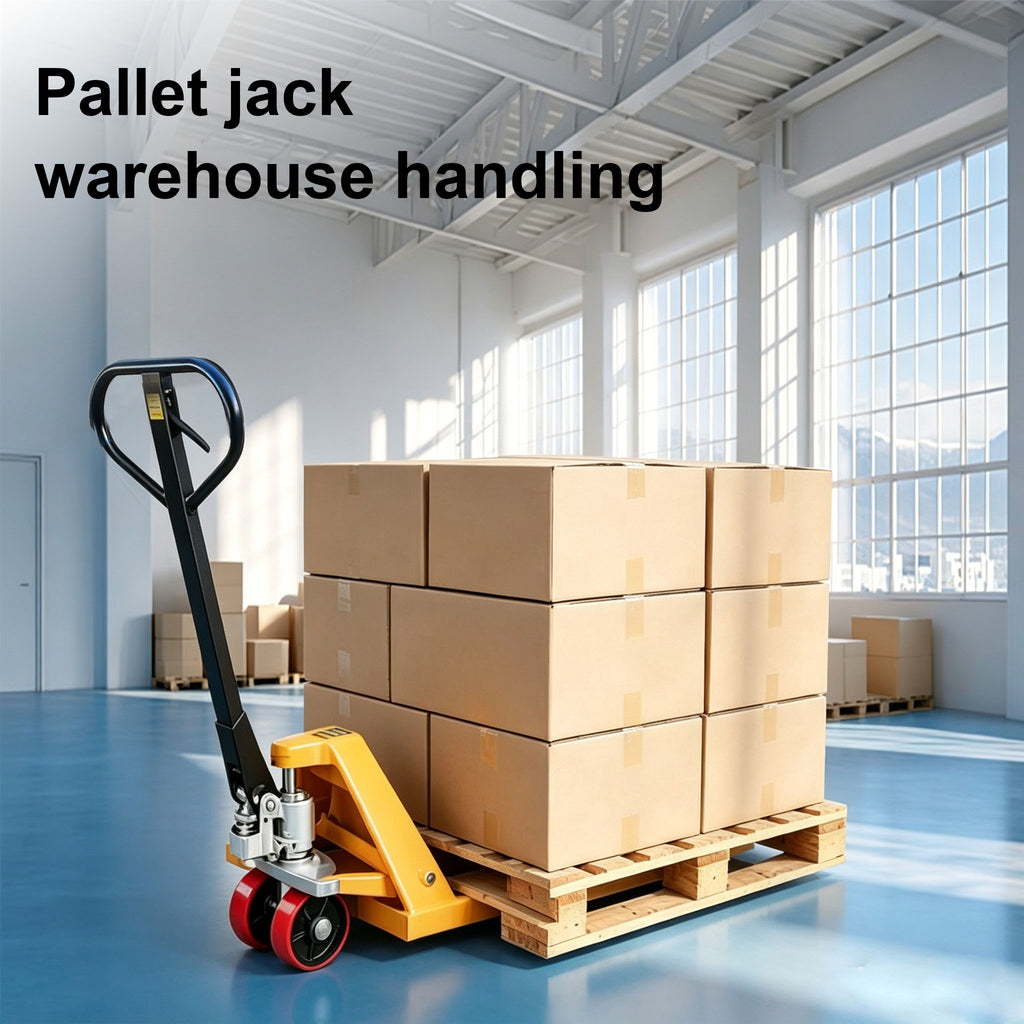 NOVAFORKLIFT Hand Pallet Jack Rubber-Nylon Wheels Warehouse Factory Use