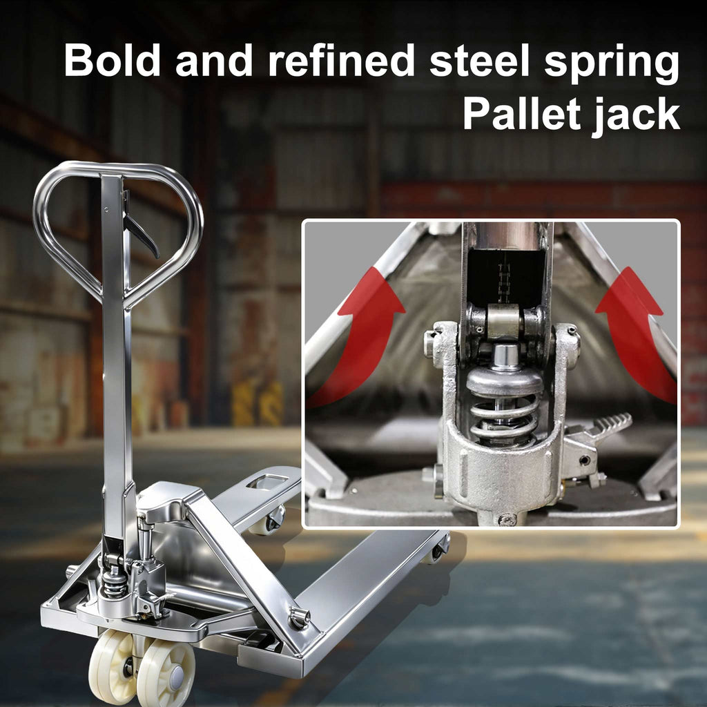NOVAFORKLIFT 6600lb Stainless Steel Pallet Truck Catering Food Enterprises