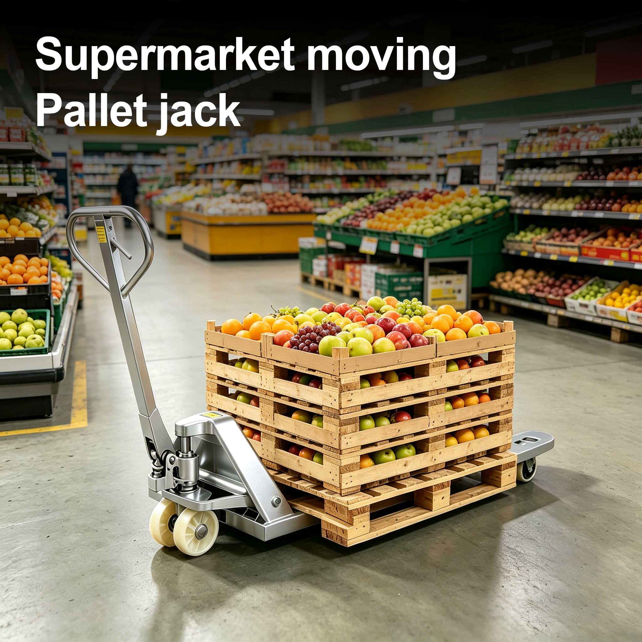 NOVAFORKLIFT 6600lb Stainless Steel Pallet Truck Catering Food Enterprises