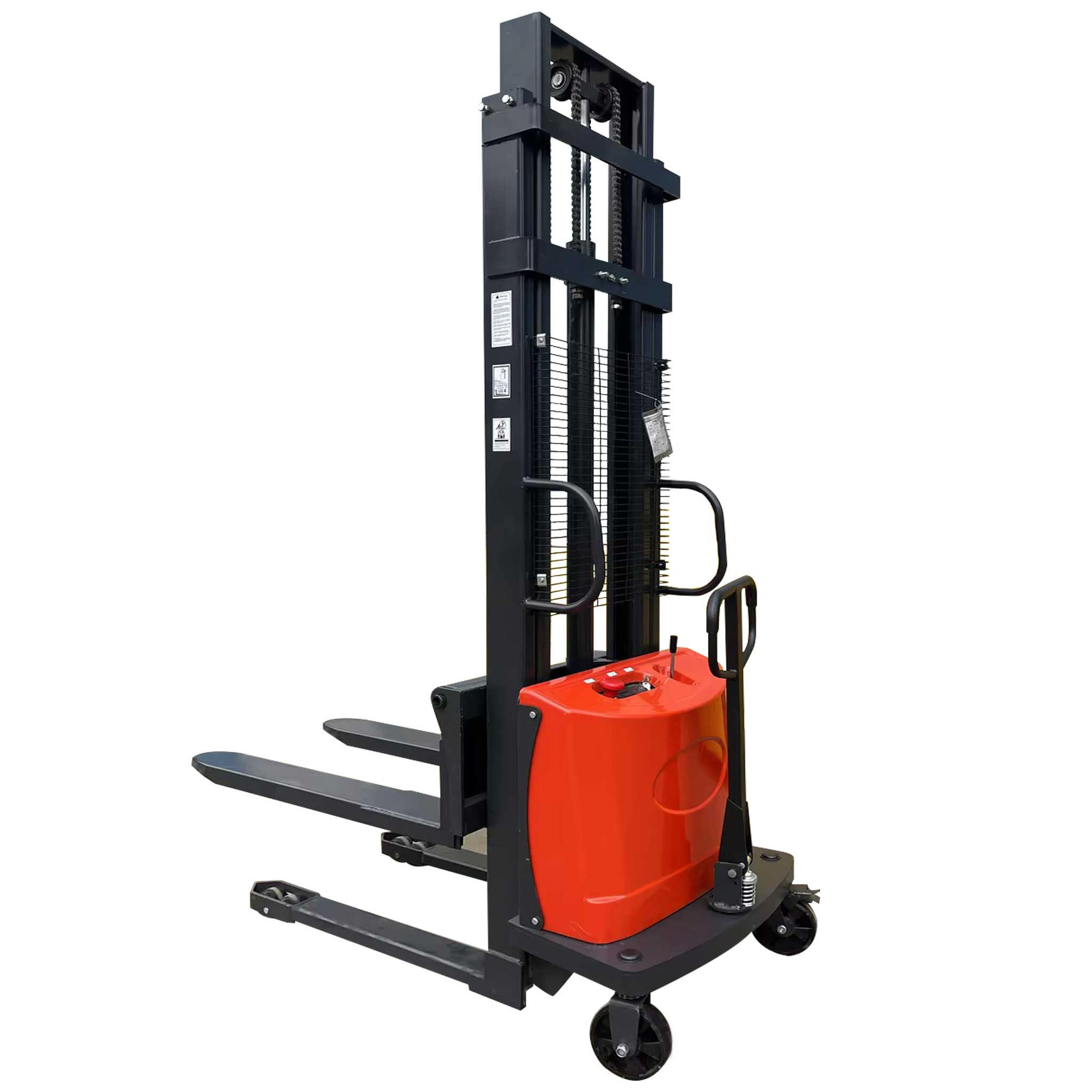 NovaFORKLIFT Semi-Electric Pallet Stacker 2200 lbs Pallet Lift Truck Suitable for warehouse logistics, warehousing and handling
