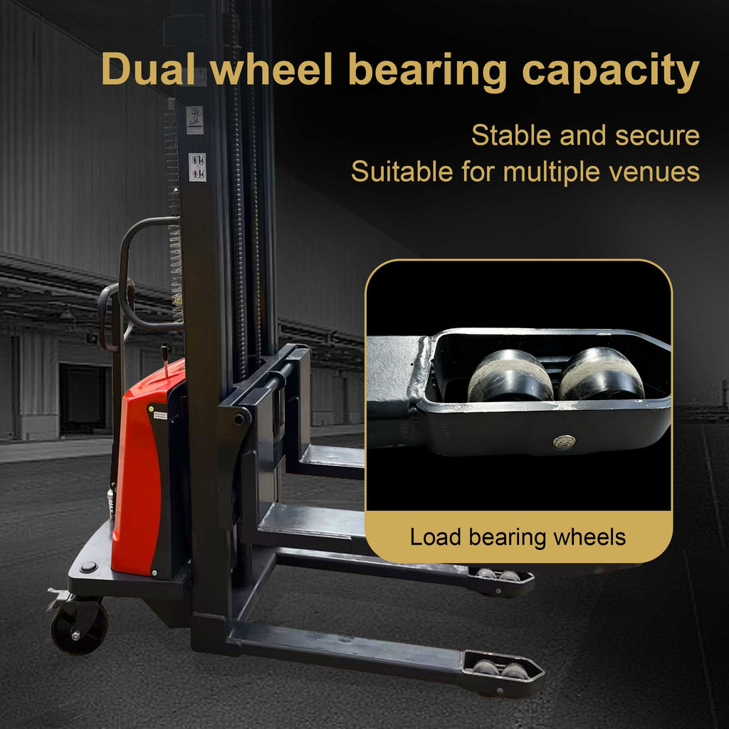 NovaFORKLIFT 4400 lbs Industrial Semi-Electric Stacker for Heavy-Duty Use
